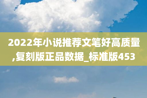 2022年小说推荐文笔好高质量,复刻版正品数据_标准版453