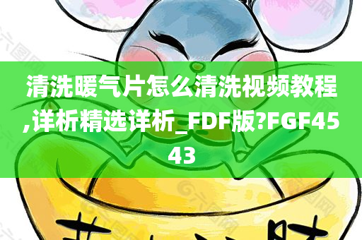 清洗暖气片怎么清洗视频教程,详析精选详析_FDF版?FGF4543