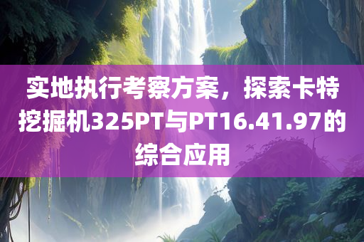 实地执行考察方案，探索卡特挖掘机325PT与PT16.41.97的综合应用