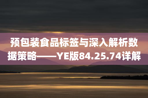 预包装食品标签与深入解析数据策略——YE版84.25.74详解