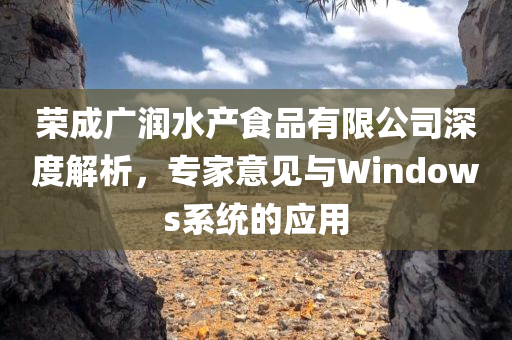 荣成广润水产食品有限公司深度解析，专家意见与Windows系统的应用