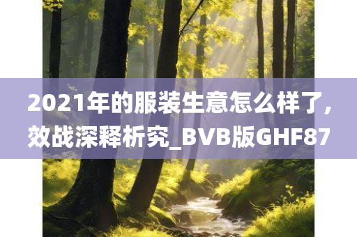 2021年的服装生意怎么样了,效战深释析究_BVB版GHF87