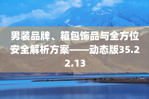 男装品牌、箱包饰品与全方位安全解析方案——动态版35.22.13