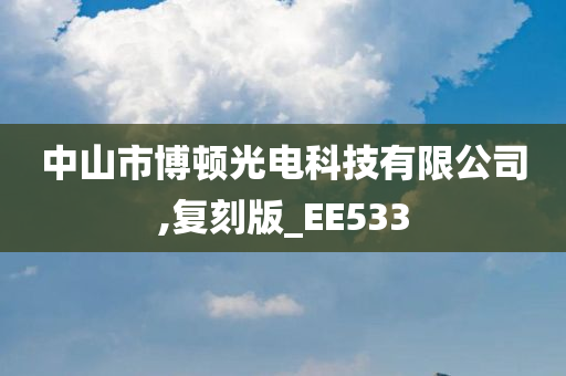 中山市博顿光电科技有限公司,复刻版_EE533