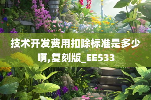 技术开发费用扣除标准是多少啊,复刻版_EE533