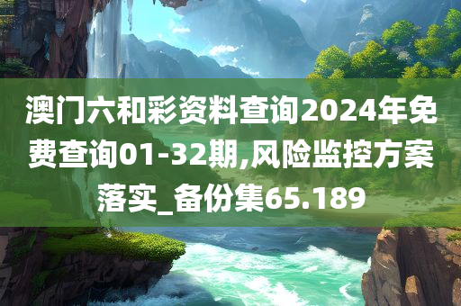 澳门六和彩资料查询2024年免费查询01-32期,风险监控方案落实_备份集65.189