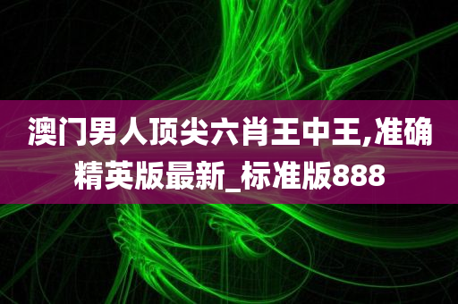 澳门男人顶尖六肖王中王,准确精英版最新_标准版888