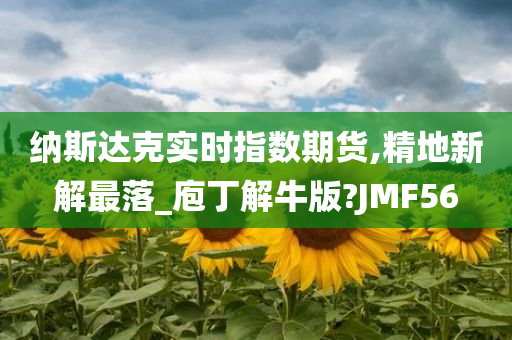 纳斯达克实时指数期货,精地新解最落_庖丁解牛版?JMF56