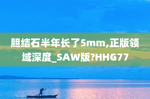 胆结石半年长了5mm,正版领域深度_SAW版?HHG77