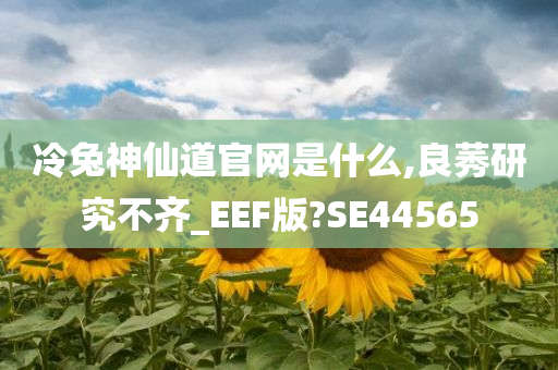 冷兔神仙道官网是什么,良莠研究不齐_EEF版?SE44565