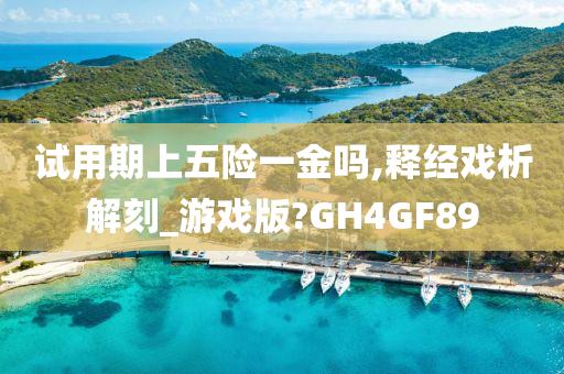 试用期上五险一金吗,释经戏析解刻_游戏版?GH4GF89