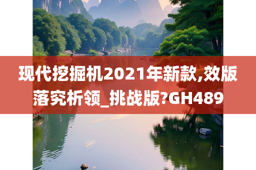 现代挖掘机2021年新款,效版落究析领_挑战版?GH489