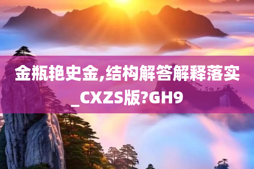 金瓶艳史金,结构解答解释落实_CXZS版?GH9