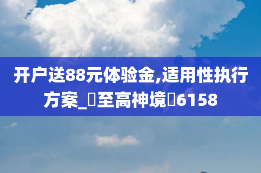 开户送88元体验金,适用性执行方案_‌至高神境‌6158