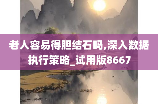 老人容易得胆结石吗,深入数据执行策略_试用版8667