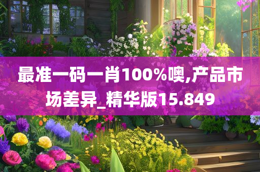 最准一码一肖100%噢,产品市场差异_精华版15.849