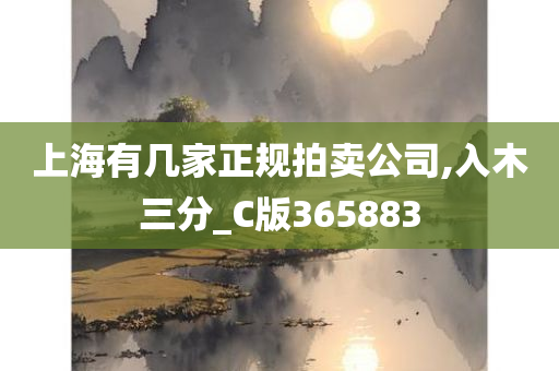 上海有几家正规拍卖公司,入木三分_C版365883