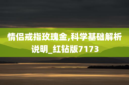 情侣戒指玫瑰金,科学基础解析说明_红钻版7173