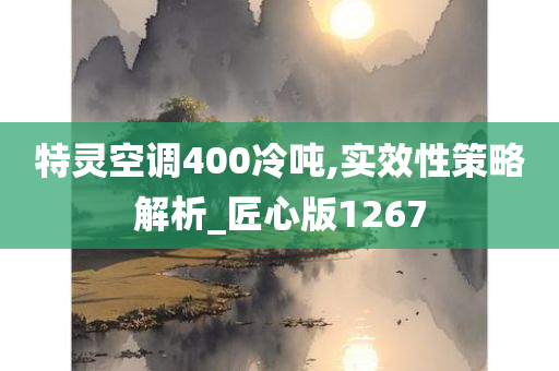 特灵空调400冷吨,实效性策略解析_匠心版1267