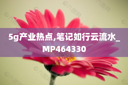 5g产业热点,笔记如行云流水_MP464330