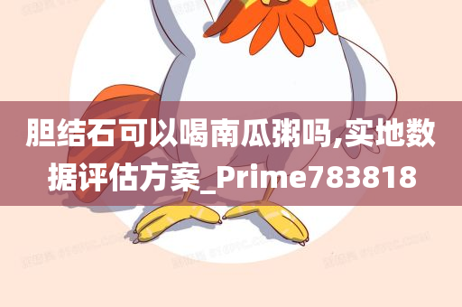 胆结石可以喝南瓜粥吗,实地数据评估方案_Prime783818