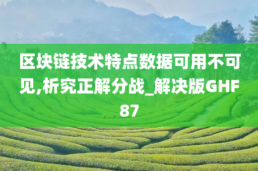 区块链技术特点数据可用不可见,析究正解分战_解决版GHF87