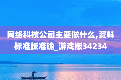 网络科技公司主要做什么,资料标准版准确_游戏版34234