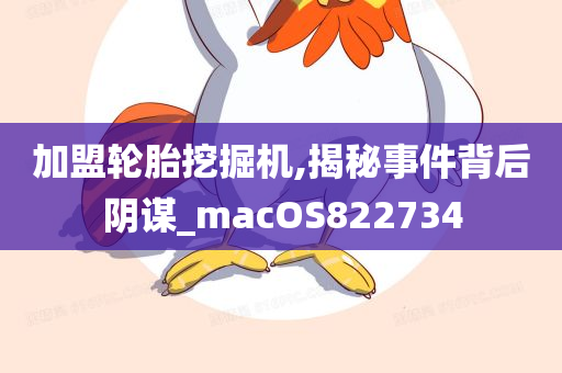 加盟轮胎挖掘机,揭秘事件背后阴谋_macOS822734