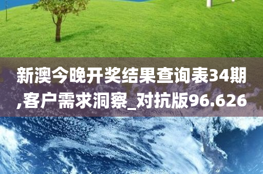 新澳今晚开奖结果查询表34期,客户需求洞察_对抗版96.626