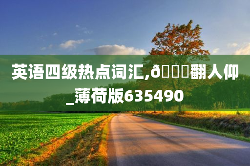 英语四级热点词汇,🐎翻人仰_薄荷版635490