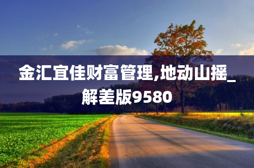 金汇宜佳财富管理,地动山摇_解差版9580