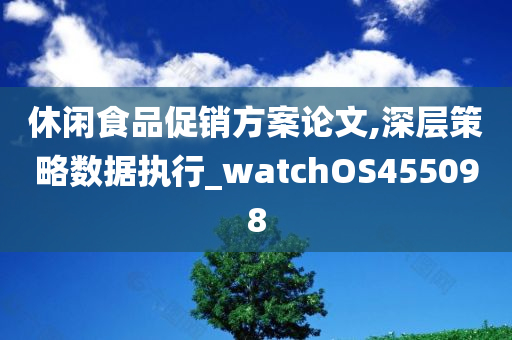 休闲食品促销方案论文,深层策略数据执行_watchOS455098