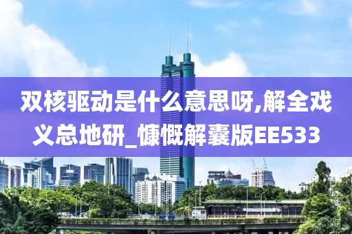 双核驱动是什么意思呀,解全戏义总地研_慷慨解囊版EE533