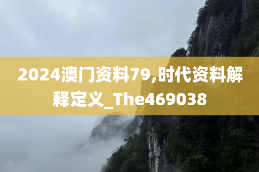 2024澳门资料79,时代资料解释定义_The469038