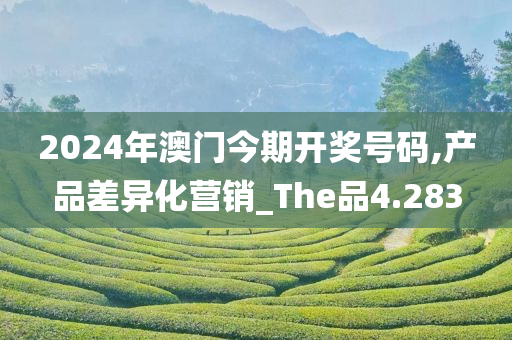 2024年澳门今期开奖号码,产品差异化营销_The品4.283