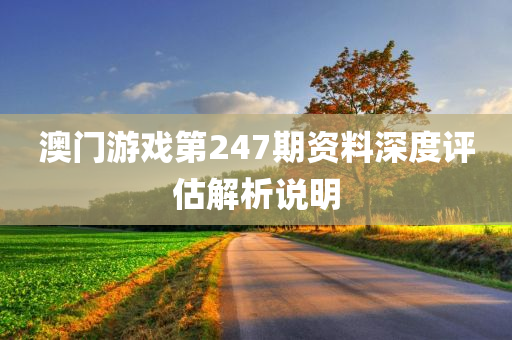 澳门游戏第247期资料深度评估解析说明