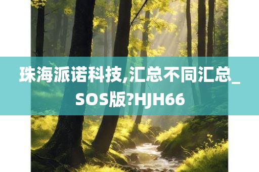 珠海派诺科技,汇总不同汇总_SOS版?HJH66