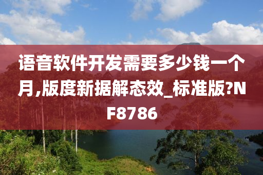 语音软件开发需要多少钱一个月,版度新据解态效_标准版?NF8786