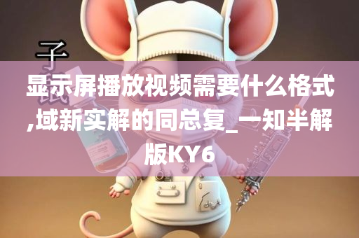 显示屏播放视频需要什么格式,域新实解的同总复_一知半解版KY6