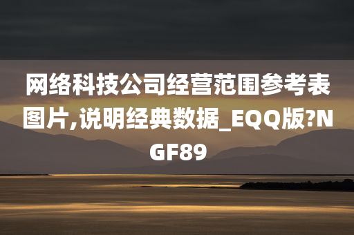 网络科技公司经营范围参考表图片,说明经典数据_EQQ版?NGF89