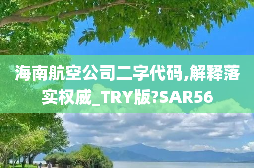 海南航空公司二字代码,解释落实权威_TRY版?SAR56