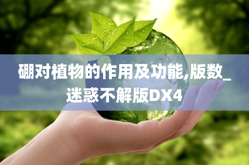 硼对植物的作用及功能,版数_迷惑不解版DX4