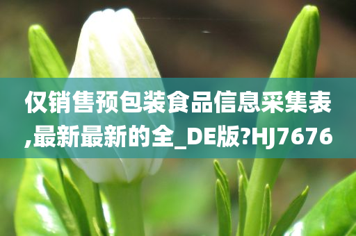 仅销售预包装食品信息采集表,最新最新的全_DE版?HJ7676