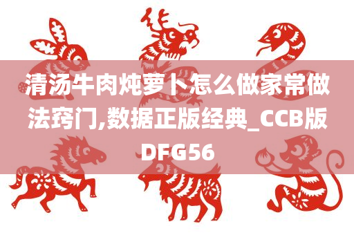 清汤牛肉炖萝卜怎么做家常做法窍门,数据正版经典_CCB版DFG56