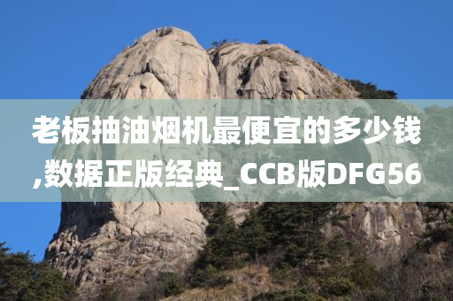 老板抽油烟机最便宜的多少钱,数据正版经典_CCB版DFG56