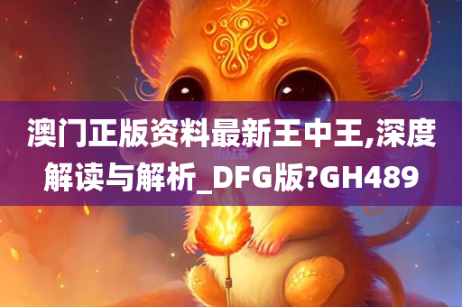 澳门正版资料最新王中王,深度解读与解析_DFG版?GH489