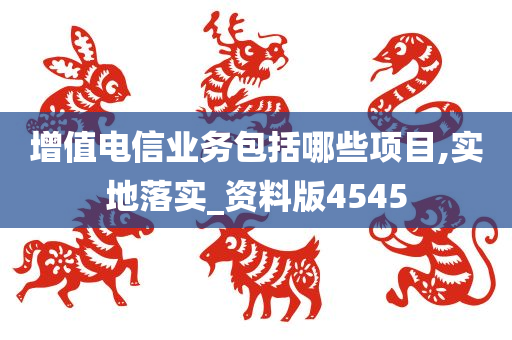 增值电信业务包括哪些项目,实地落实_资料版4545