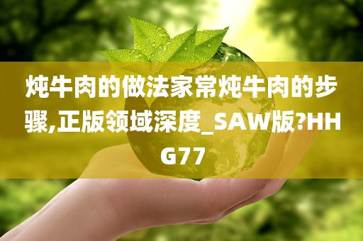 炖牛肉的做法家常炖牛肉的步骤,正版领域深度_SAW版?HHG77