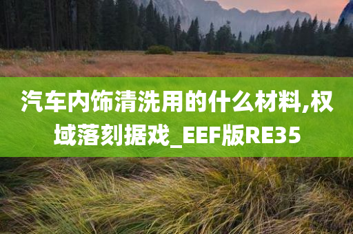 汽车内饰清洗用的什么材料,权域落刻据戏_EEF版RE35