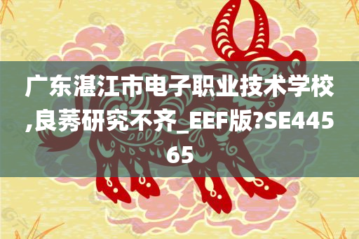 广东湛江市电子职业技术学校,良莠研究不齐_EEF版?SE44565